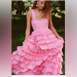 EUC maxi dress. Tiered Polka dot size 12 Love Shack Fancy